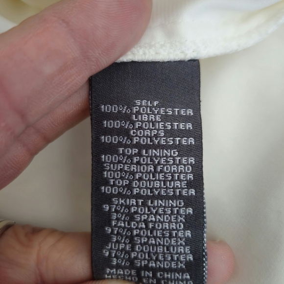 Vince Camuto Womens White Halter Dress Sz 8 - Picture 12 of 12